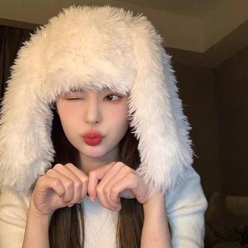 Product Introduction of Mũ Ấm Áp Cho Cosplay Phục Sinh, Mũ Tai Thỏ Cho Bé Gái, Mũ Mùa Đông, Mũ Len, Mũ Tai Thỏ Dài 10