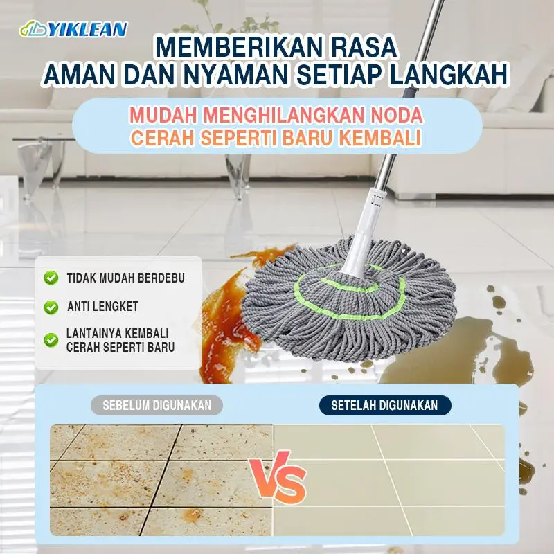 PAKET BUNDLING YIKLEAN Pembersih Tangki Mesin Cuci, Tablet pembersih lantai,Kitchen cleaner dan cloth remover ,1kali beli semua area Bersih-KINCLONG TANPA RIBET 8
