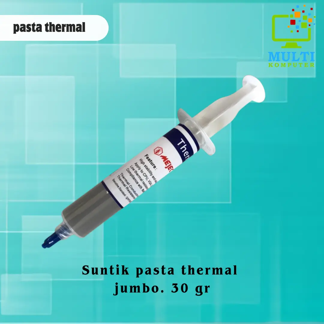 THERMAL PASTA SUNTIK BESAR SILVER PENDINGIN PROCESSOR / Pasta Silicone Laptop
