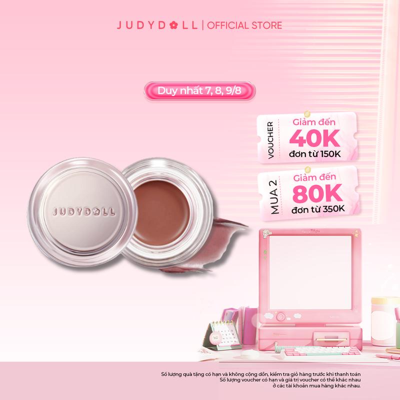 [KOL] Má Hồng JUDYDOLL Đa Năng Kết Cấu Mịn Lì Dạng Cream Lên Màu Tự Nhiên Căng Bóng