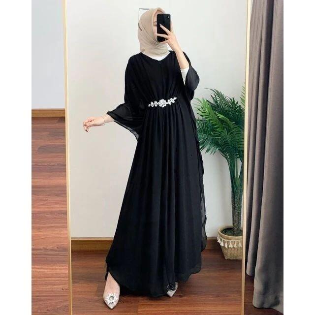 Shabira Kaftan Wanita Remaja Dewasa Terbaru 2024 Simple Elegan Hits Kekinian Super Mewah Ceruty Babydoll Muslim Lebaran Cantik 1