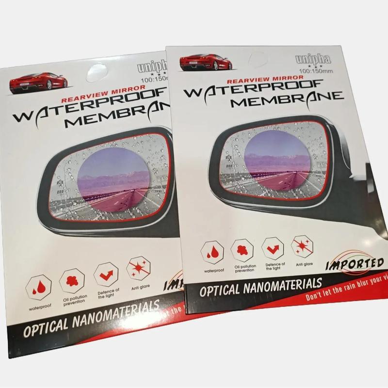 STIKER PELINDUNG KACA SPION MOBIL ANTI AIR ISI 1PASANG (2PCS) 1