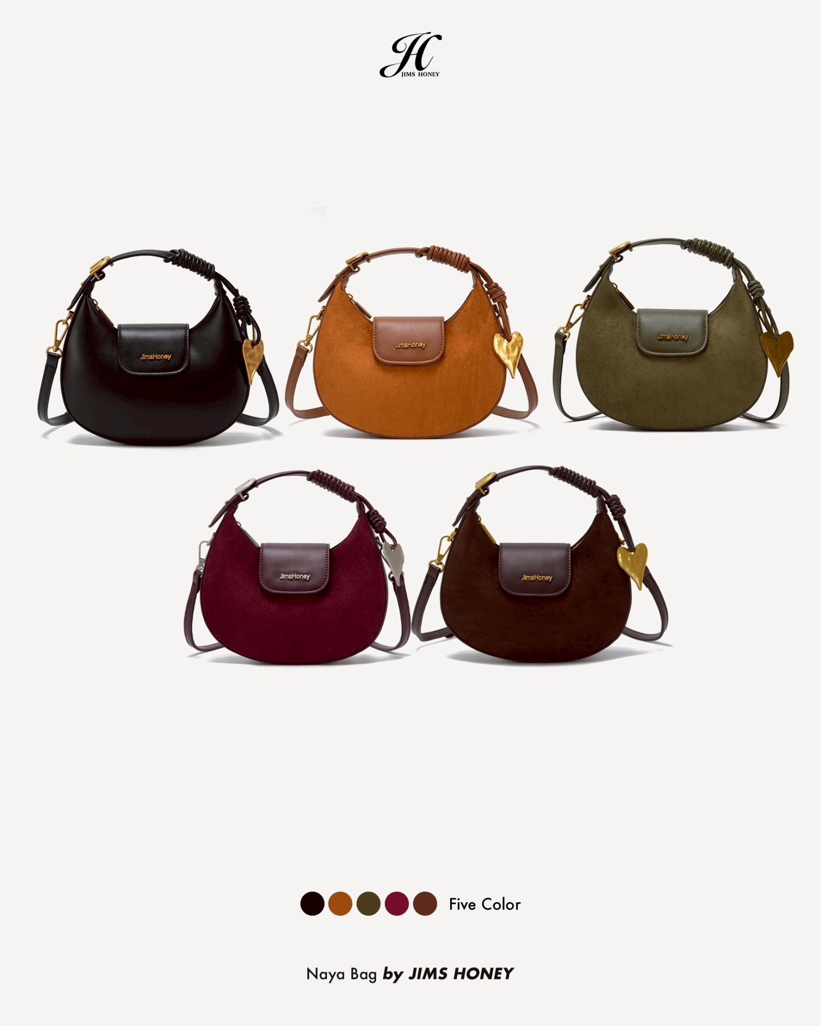 JIMS HONEY NAYA BAG  Tas Selempang dan Hand Bag Wanita Slingbag Cewek Jimshoney Trendy Elegan Kulit