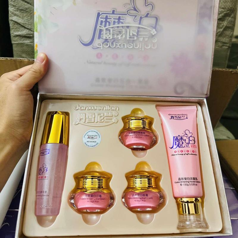 Bộ Kem Hoàng Cung Hồng danxuenilan Hàng chính hãng có tem điện tử dưỡng da - bộ 5 sản phẩm