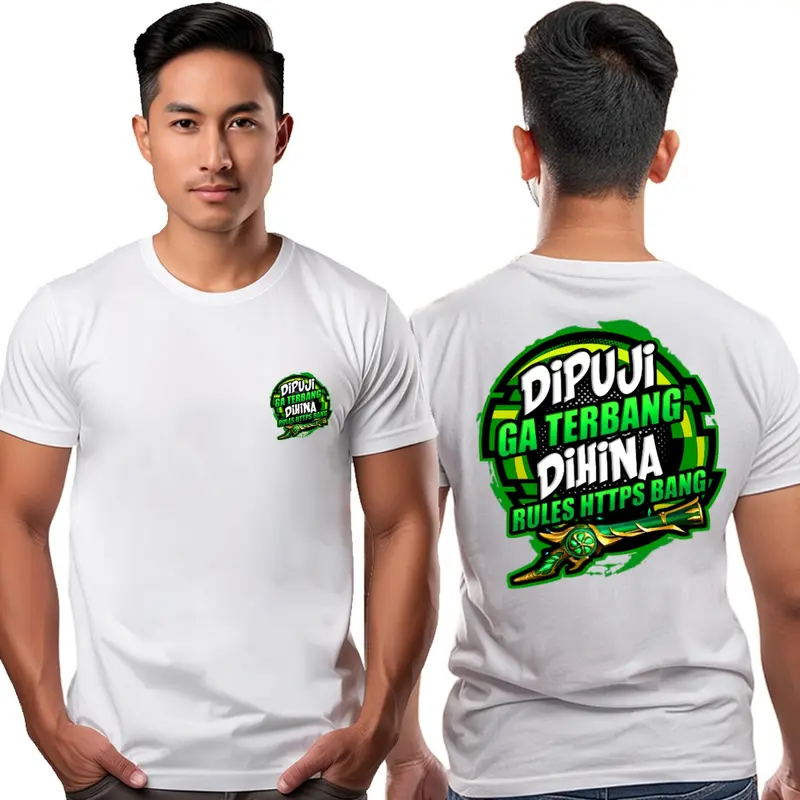 KAOS DIPUJI GA TERBANG DIHINA RULES HT2PS BANG VERSI SG EMERALD TEEROMPET FB BAJU DISTRO COWOK CEWEK 1