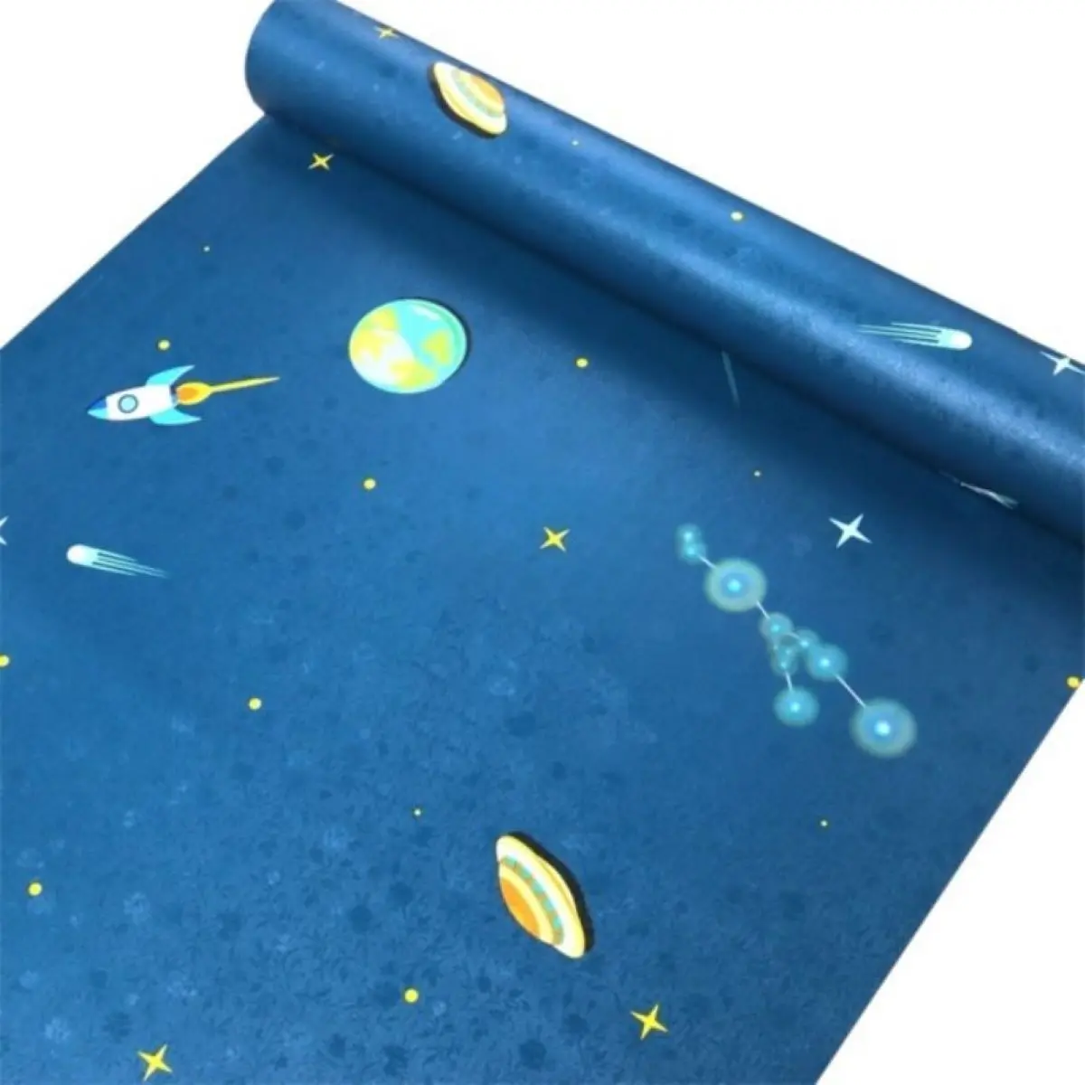 Wallpaper Dinding Motif Planet 45cm x 10m Dekorasi