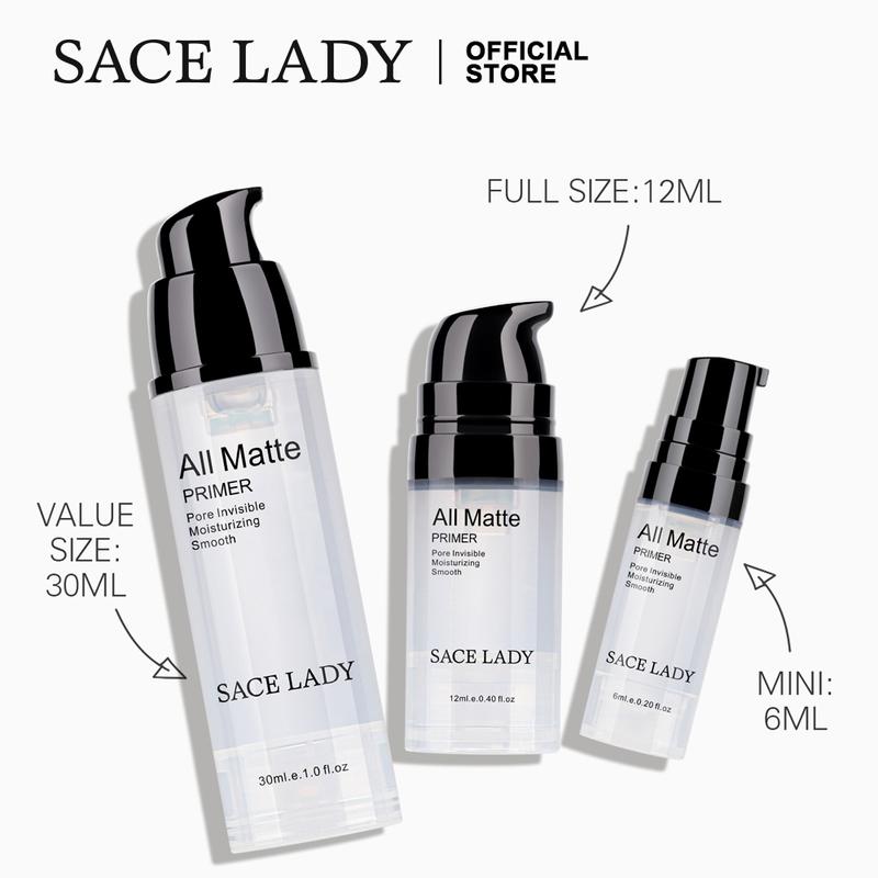 Kem Lót Nền Trang Điểm, SACE LADY, Lì Mịn Màng, Lỗ Chân Lông, Mỹ Phẩm Mặt Vô Hình 6Ml 5