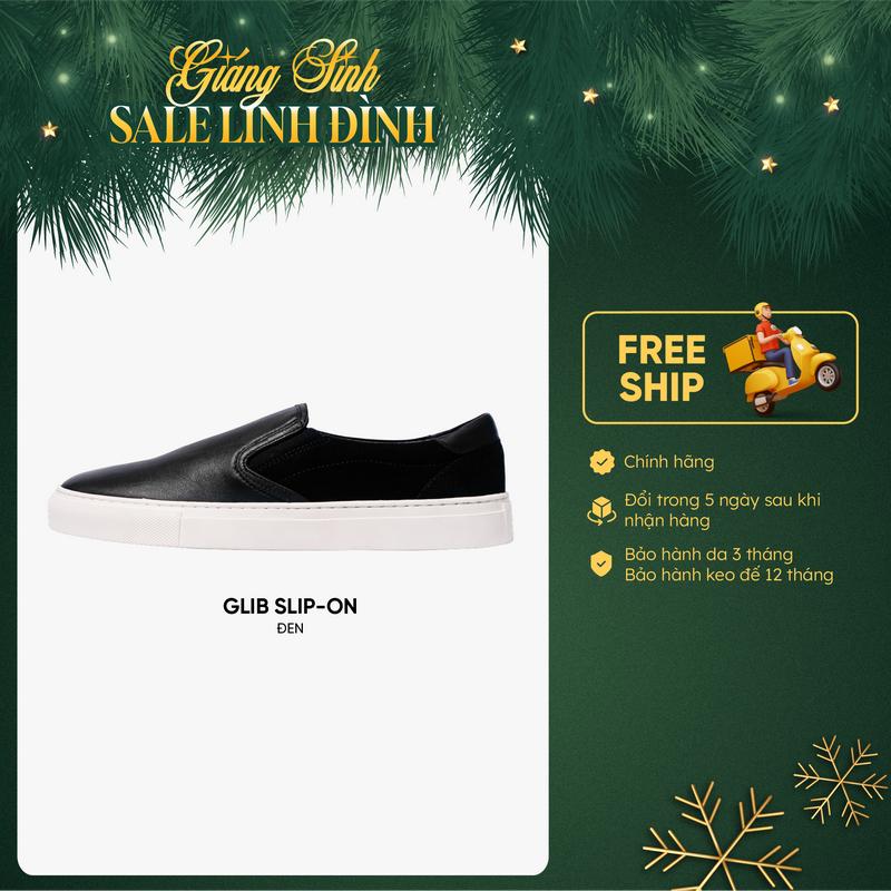Bentoni Giày Lười Nam GLIB SLIP-ON Da Bò Thật Cao Cấp Màu Đen Mềm Mại Giữ Phom Trẻ Trung Lịch Lãm Đế Cao Su Êm Ái Chống Trơn Bền Đẹp Phù Hợp Đi Làm Đi Chơi