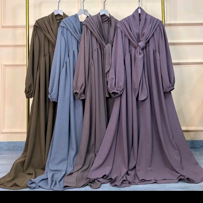 LUNA SET SYARI ANAK//USIA 2-14TH//BAJU SETELAN KERUDUNG  Muslim Nyaman Gamis 1