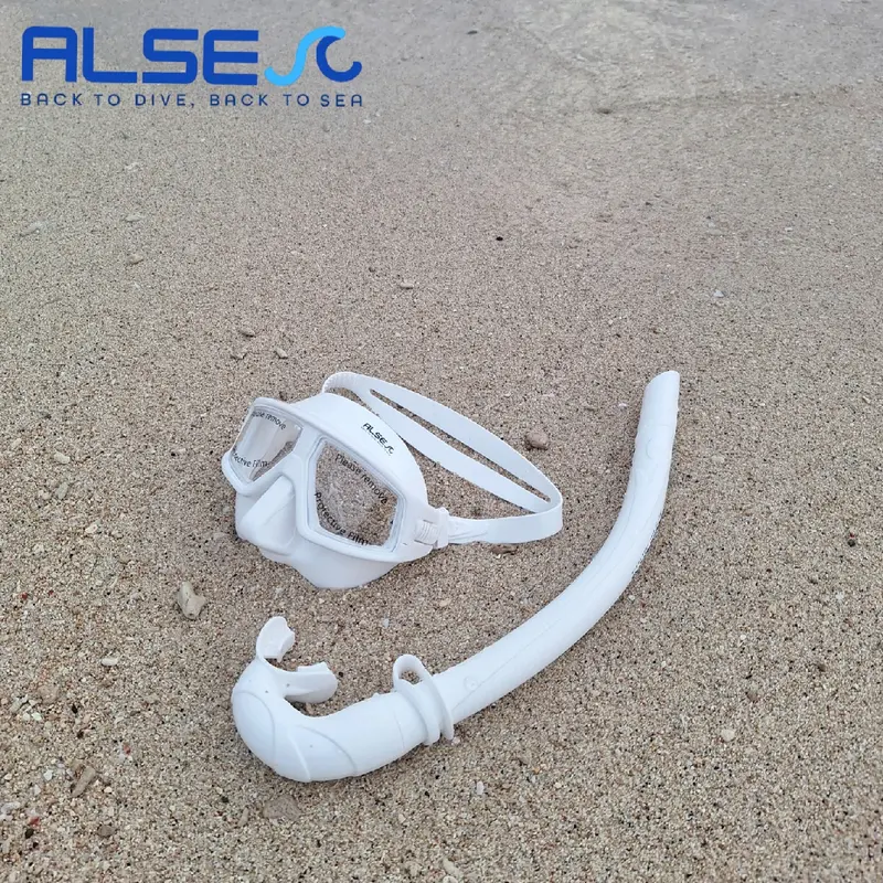 MASK LOW VOLUME + SNORKEL, KACA MATA SELAM FULLSET, COCOK UNTUK FREEDIVING, SNORKELING, SPEARFISHING FULL SILICONE. 5