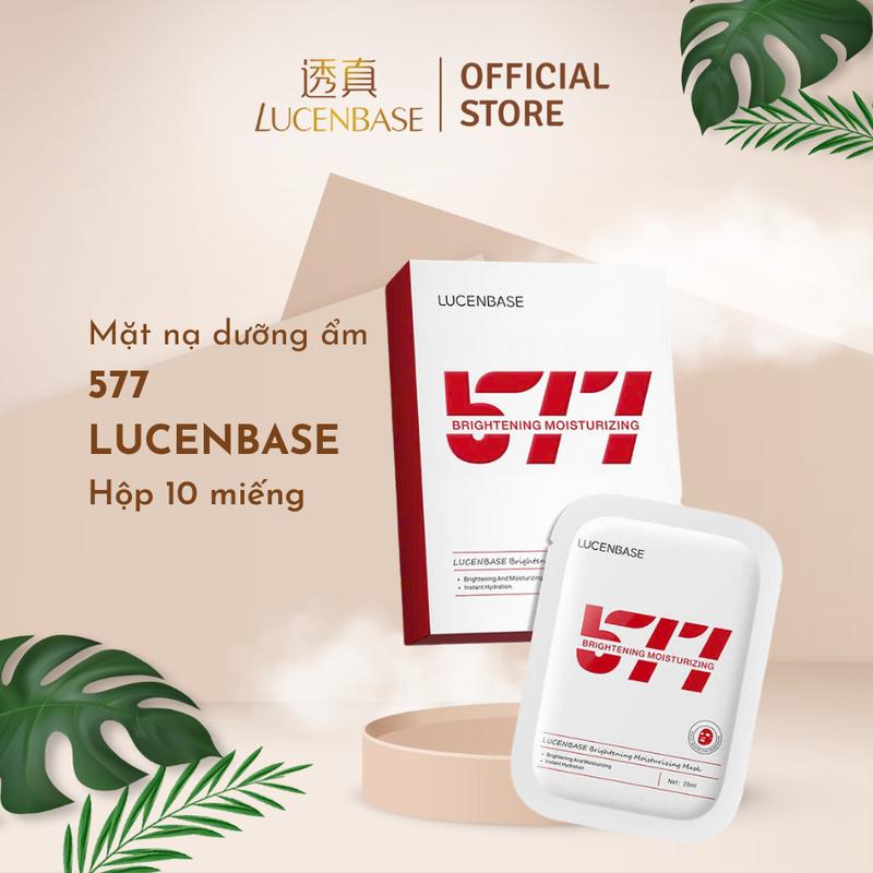  Hộp 10 miếng mặt nạ dưỡng ẩm sáng da LUCENBASE 577 nuôi dưỡng và căng bóng cho da 