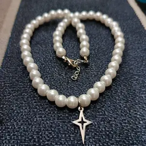 KALUNG VIRAL PRIA WANITA MODEL MUTIARA LIONTIN TERLARIS ANTI KARAT