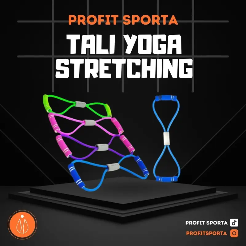 TALI STRETCHING YOGA/Fitness Power Resistance Band Arms Gym/Olahraga Alat Olahraga Otot Outdoor Portable 1