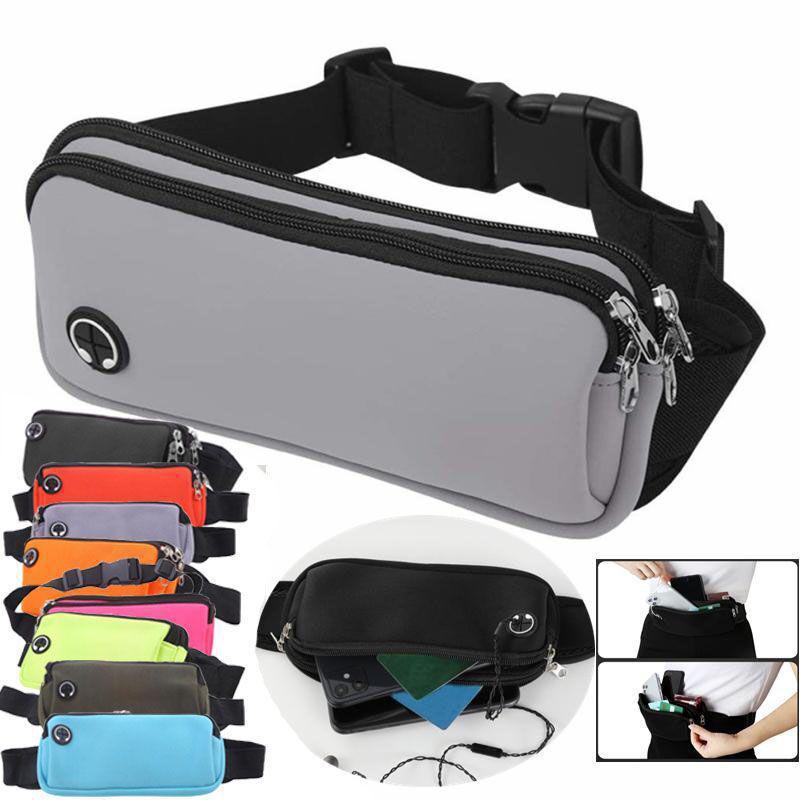 Túi Đeo Hông Mini Bỏ Túi Thể Thao, Đa Chức Năng, Dành Cho Nam Và Nữ, Cầm Tay Và Tiện Lợi, Có Cổng USB, Thích Hợp Đi Du Lịch, Không Thấm Nước, Túi Đeo Thắt Lưng Điện Thoại, Giá Cả Phải Chăng < FEE > Bag Sport