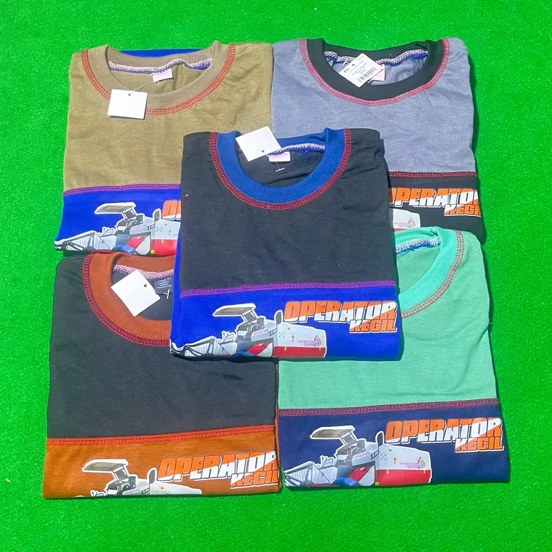 kaos anak motif combine yanmar, bimo, kubota 1