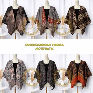 Outer batwing batik atasan bridesmoaid dan wisuda wanita modern kekinian