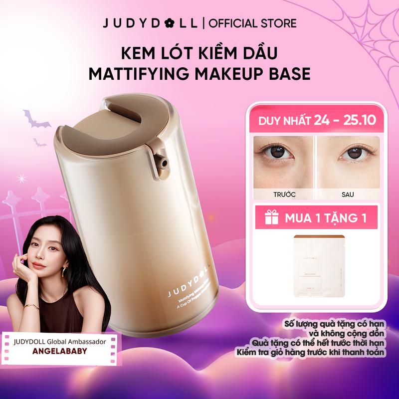 Judydoll Kem Lót Mattifying Makeup Base Kiềm Dầu Lâu Trôi Chất Mỏng Nhẹ Giảm Xuống Tone 8h Kiểm Dầu