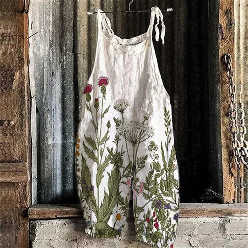 Áo Jumpsuit Quần Thời Trang Bohemian Mùa Hè, Dành Cho Nữ, Phong Cách Thường Ngày In 3D Họa Tiết Dừa Hoàng Hôn Hoàng Hôn, Dáng Rộng Vừa Vặn, Cổ Yếm Buộc Dây Thích Hợp Cho Kỳ Nghỉ Và Các Dịp Thông Thường Women 1