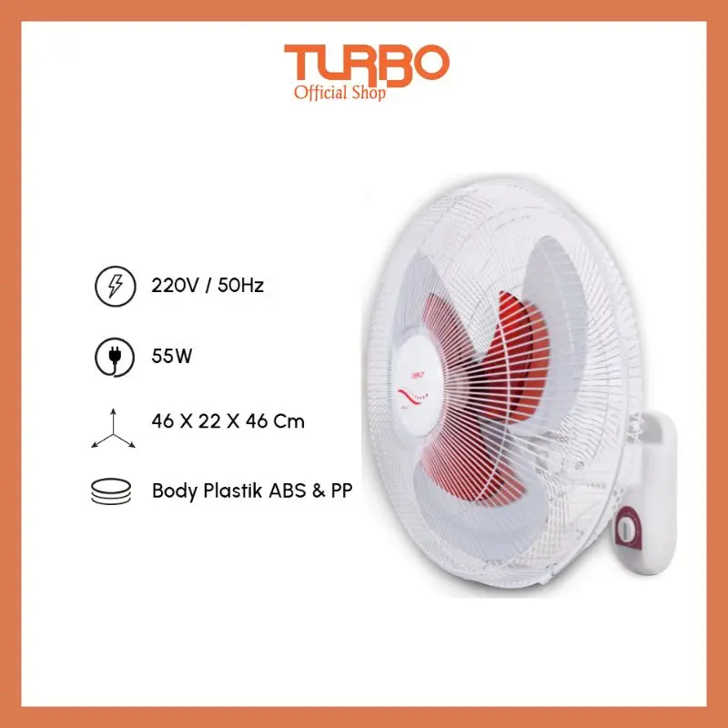 Kipas Angin Dinding 16" TURBO CFR5889 DOUBLE BLADE 4