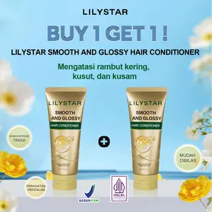 [BUY 1 GET 1] LILYSTAR Smooth and Glossy Hair Conditioner Bunga Kering Perawatan Haircare Melembutkan Conditioner Smoothing
