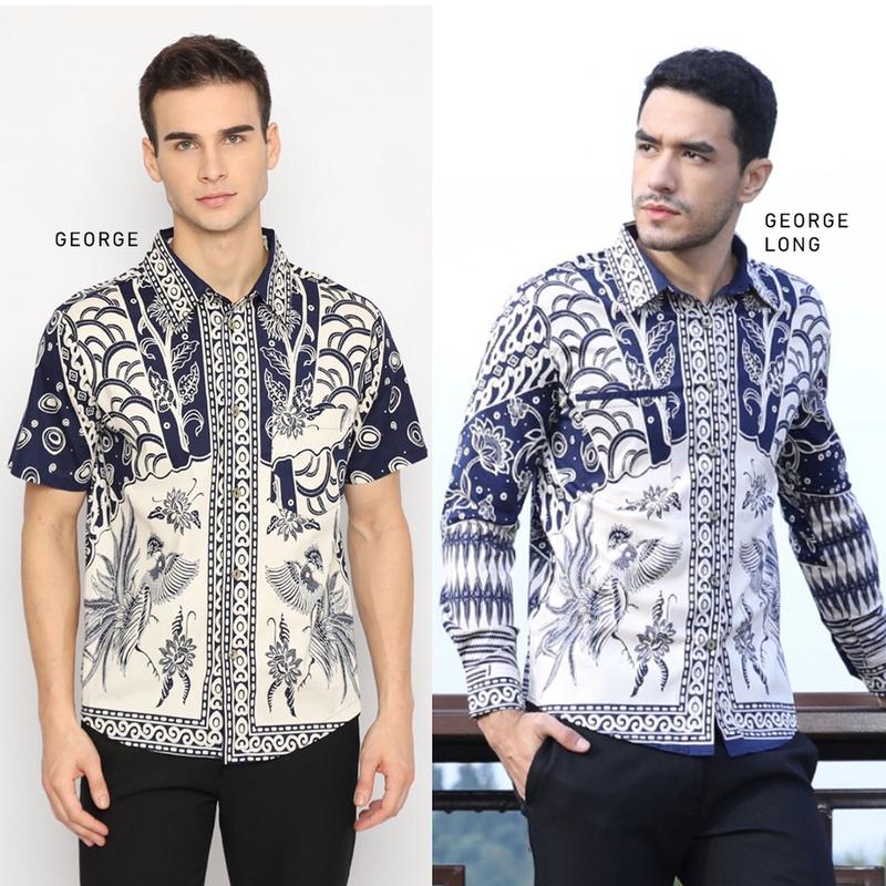 GIRLY GEORGE MAN STANDAR,JUMBO & SUPER JUMBO - KEMEJA BATIK MODERN  PRIA 6