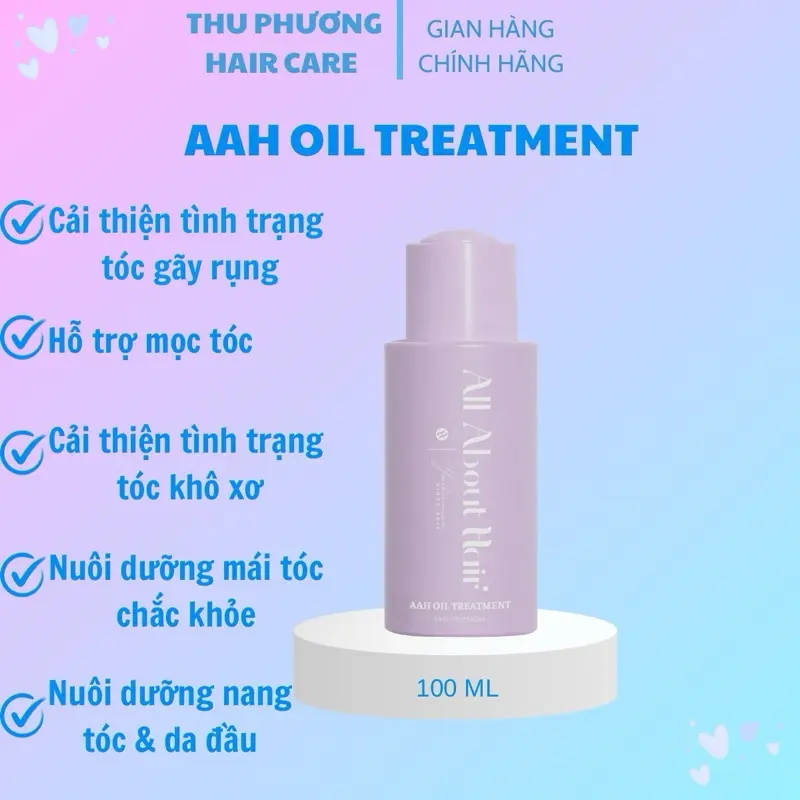( Không Quà ) Dầu Ủ Oil Treatment ALL ABOUT HAIR . Dầu Ủ Nuôi Dưỡng Tóc Và Da Đầu Khoẻ . Hỗ trợ mọc tóc . Cải Thiện Tình Trạng Tóc Yếu Và Gãy Rụng .