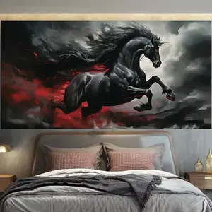 Latar belakang kain niche sukses langsung, kain gantung mewah, kamar tidur, samping tempat tidur, kain dekoratif, lukisan foto langsung, seni kain