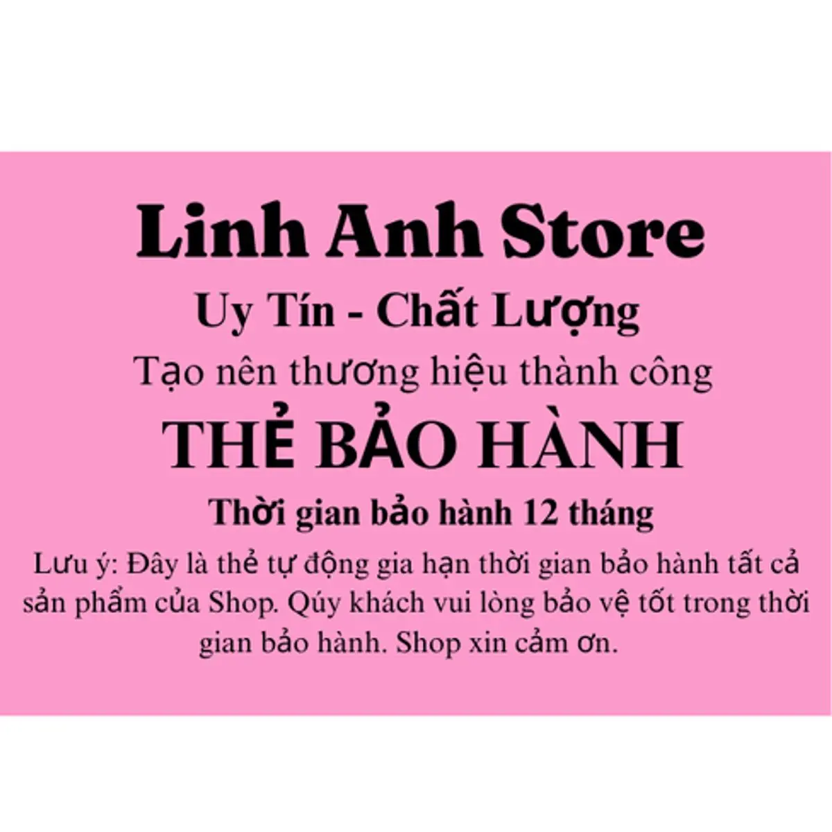 Thẻ bảo hành điện tử đổi trả[BẢO HÀNH 12 THÁNG]