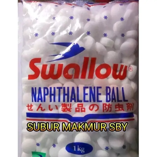(1 KG) Kapur Barus merk SWALLOW / KAMPER BOLA PUTIH KILOAN MERK SWALLOW  NAPHTHALENE DISK BALL
