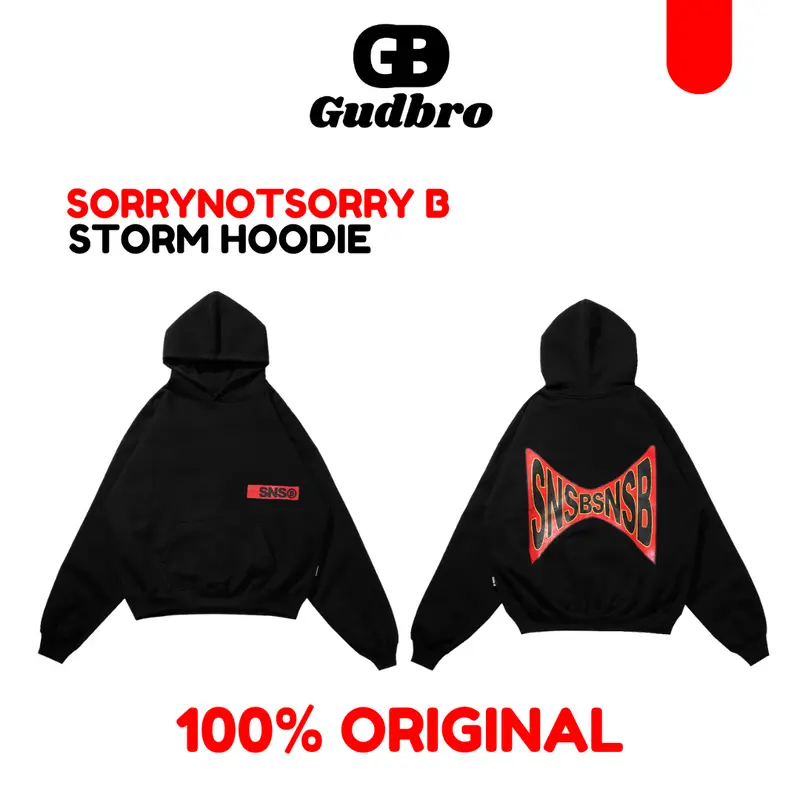 Sorrynotsorry B SNSB Hoodie Boxy Storm 0