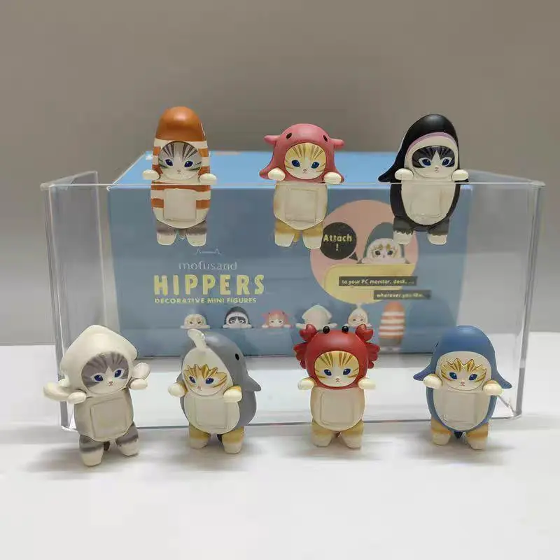 Mofusand Hippers Lucu Blind Box Cute Sanrio/ Decorative Figurine Figures Dekorasi Laptop, Buku, HP