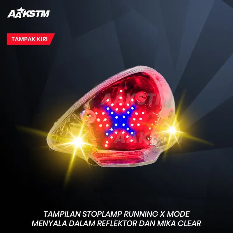 Lampu Rem LED Satria F 150 X Mode LED 8 10 Mode Running Lampu Belakang Variasi Modifikasi Motor 5