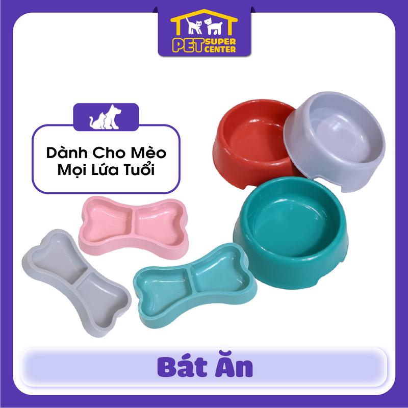 Bát inox trắng đựnġ thức ăn cho chó mèo