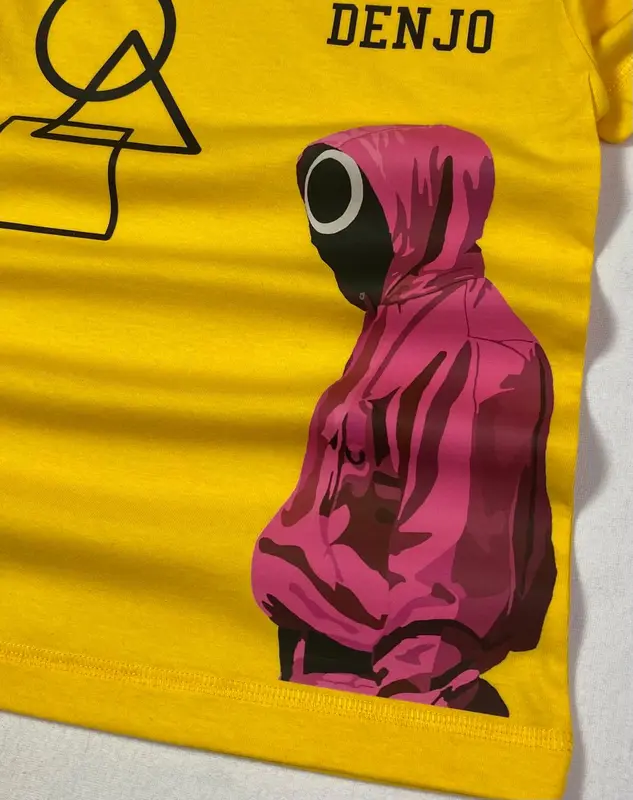 Baju Kaos Distro Anak Laki-Laki/perempuan  squid game Umur 1-12 tahun Cotton 30s Bunda Combed 5