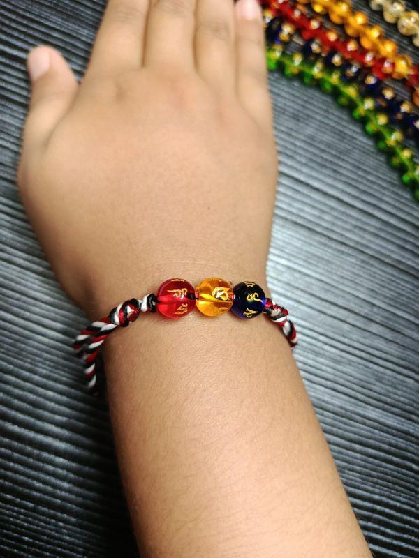 [ free kura2 emas ] Gelang Tridatu Tiga Kristal aura rejeki positif untuk anak remaja dan dewasa meningkatkan aura positif penarik rezeki tali