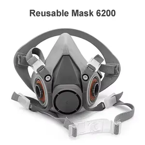 Reusable Body Masker 6200 Respirator Half Face Mask Universal Bisa Untuk Semua Merk