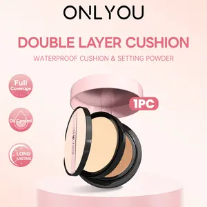 【BPOM Certification】ONLYOU Dual Layer Air Cushion Powder 2 in 1 / Foundation Moisturising Air Cushion + Concealer Setting Powder【COD】