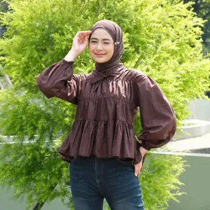 MIREYA Blouse Babydoll Katun Twist Atasan Wanita Baju