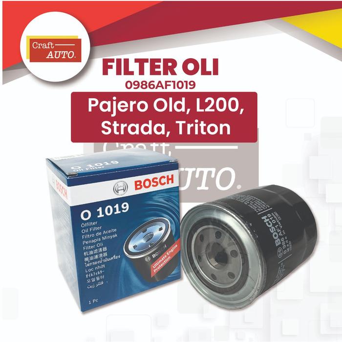 Gambar Filter Oli / Oil Filter Pajero Old L200 Strada Triton Bosch dari Craft Auto Kota Tangerang Selatan Tokopedia