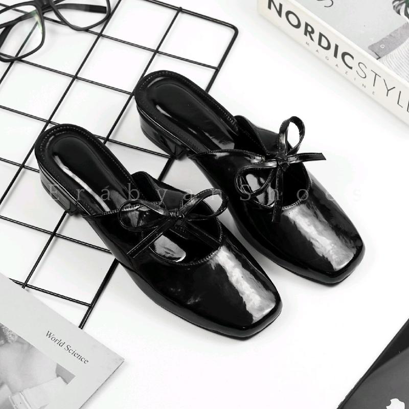 Erabyan Shoes - Naisha Sepatu Mules Heels Wanita | Hak 3 cm 8