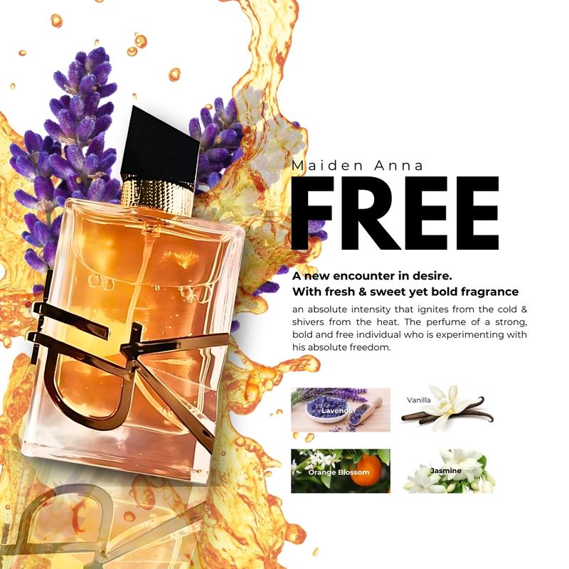 Product Introduction of Maiden Anna FREE EDP Parfume Wanita Tahan Lama Wangi Elegance Manis Segar Ringan vanilla tidak mengandung keduanya Perfume 1