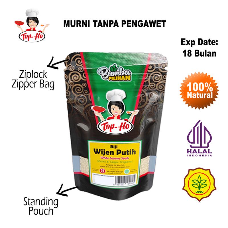 Aneka Biji, Bubuk & Herbs Topho kemasan Pouch serba Rp. 7.000 (Biji Wijen, Biji Selasih, Bubuk Kunyit, Bubuk Cabe, Bubuk lada Putih, Oregano, Basil) 3