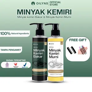 Oilyns Minyak Kemiri Bakar & Murni 100ml - Penumbuh Rambut Alis Brewok Melebatkan Haircare