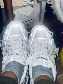 Product Review of SOVELLA Christy Sepatu Sneakers Olahraga Ringan Nyaman Polos Wanita Karet Casual Shoes  Putih  Sport from C**e 1