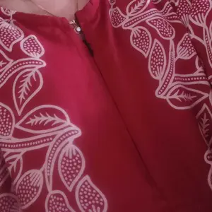 Daster Jumbo Ld 120 Dengan Lengan 3/4 Bahan Rayon Tebal Kancing Depan Busui Friendly Cocok Untuk Wanita Hamil Dan Ibu Menyusui  Dress Bumil Panjang Katun viral