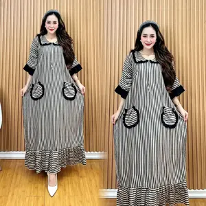 LONGDRESS REMPEL SALUR LD 125cm RESLETING DEPAN BUSUI