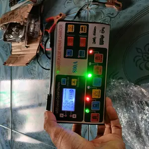 12v 24v Charger Aki Mobil Motor Truck Kapal Elektrik Otomatis 800AH/1000AH/1200AH  400W Lead Acid Smart Battery Charger
