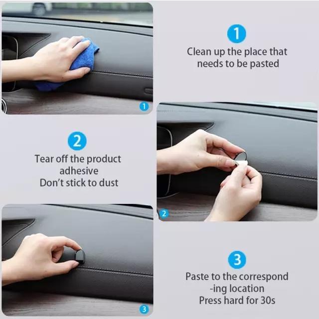 Hook Tempel Gantungan Kunci Dashboard / Aksesoris Interior Mobil 5