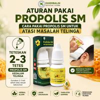 Gambar Propolis SM Obat Tetes Untuk Atasi Telinga Berair Bau Bernanah Congek  Perawatan Kuping Bersihkan Kotoran - HARGA NORMAL - 1 PSM dari Diherbalin Shop Kota Administrasi Jakarta Barat 4 Tokopedia