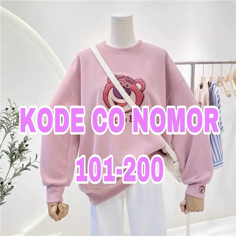 Baju Link CO Nota Live Crewneck (GEMOY) - Bahan Cotton Fleece Standar casual Pas Nyaman Wanita Panjang Basic Hoodie Oversize sweater love 0